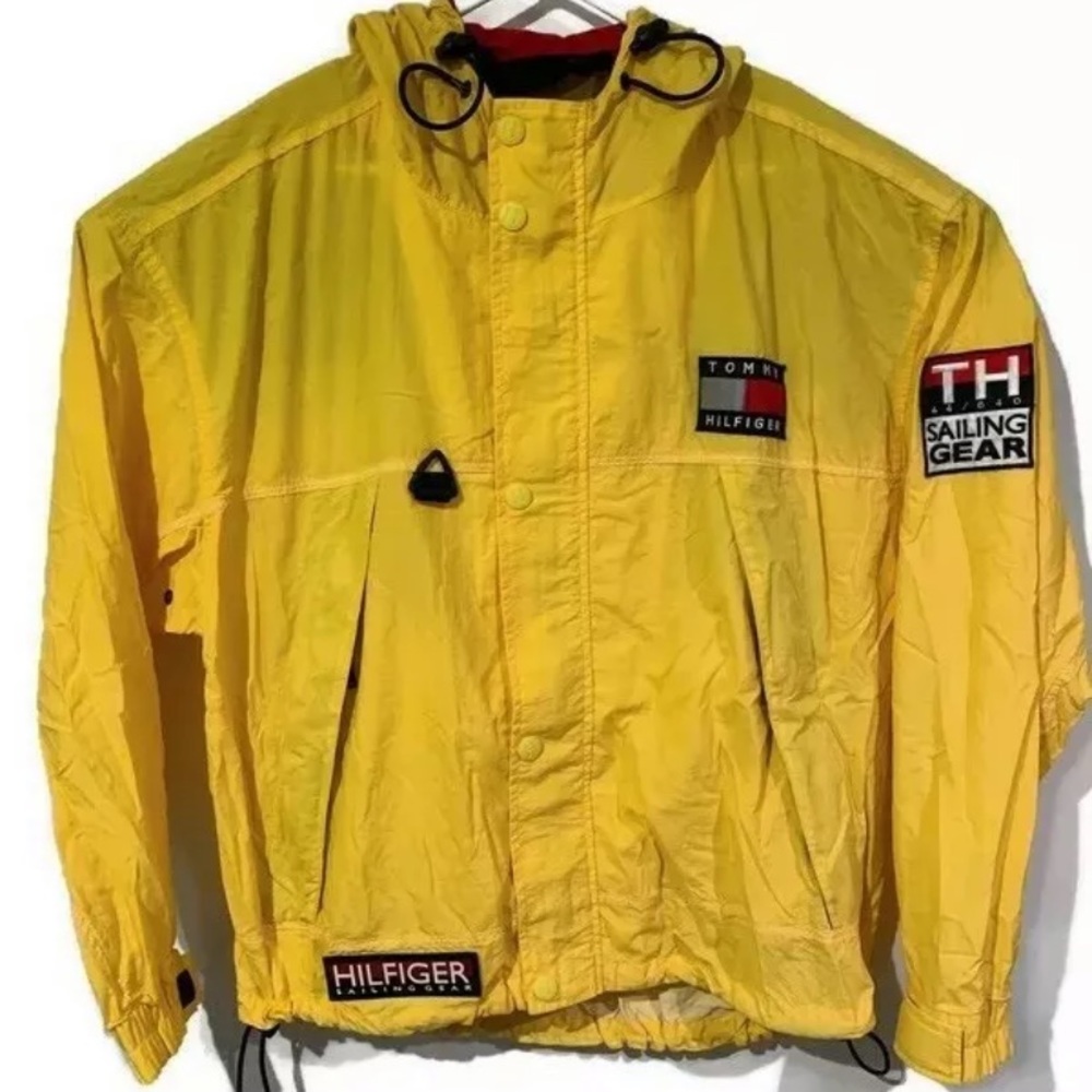 Vintage Tommy Hilfiger sailing gear jacket yellow